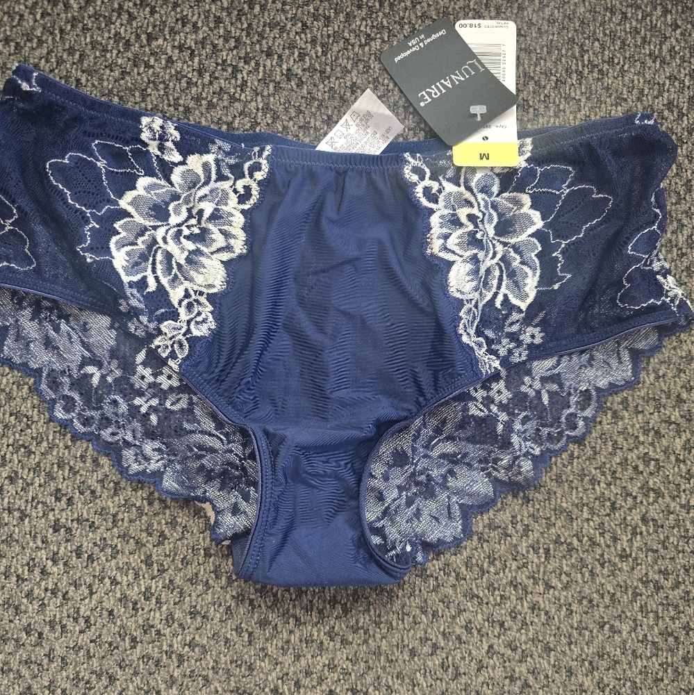 Women's Blue Lace Panties